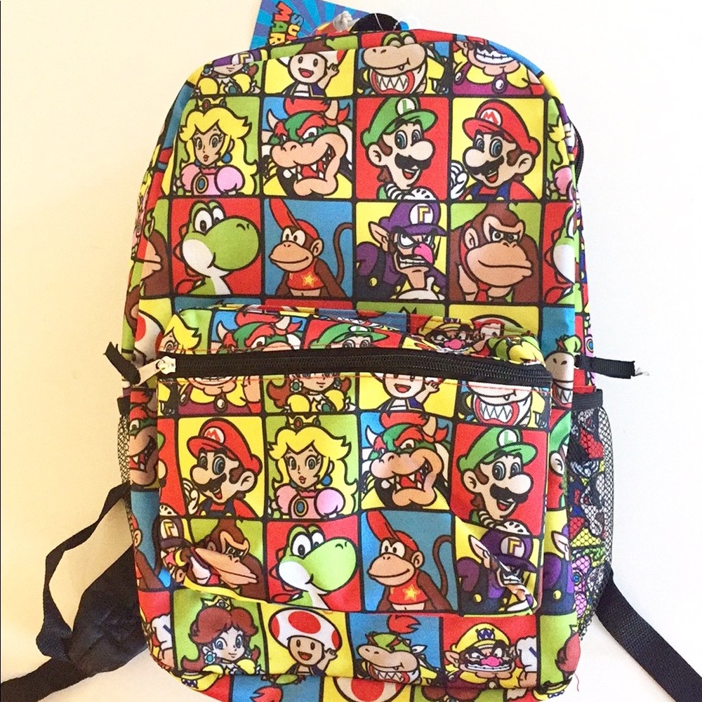Super Mario Backpack (New With Tags)
